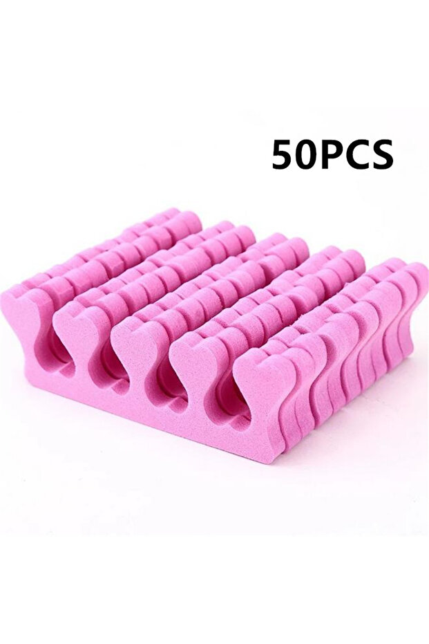 50pcs 50/100/500pcs Pink Sponge Finger Toe Separators Nail Polish Feet Care Toe Separators Manicure