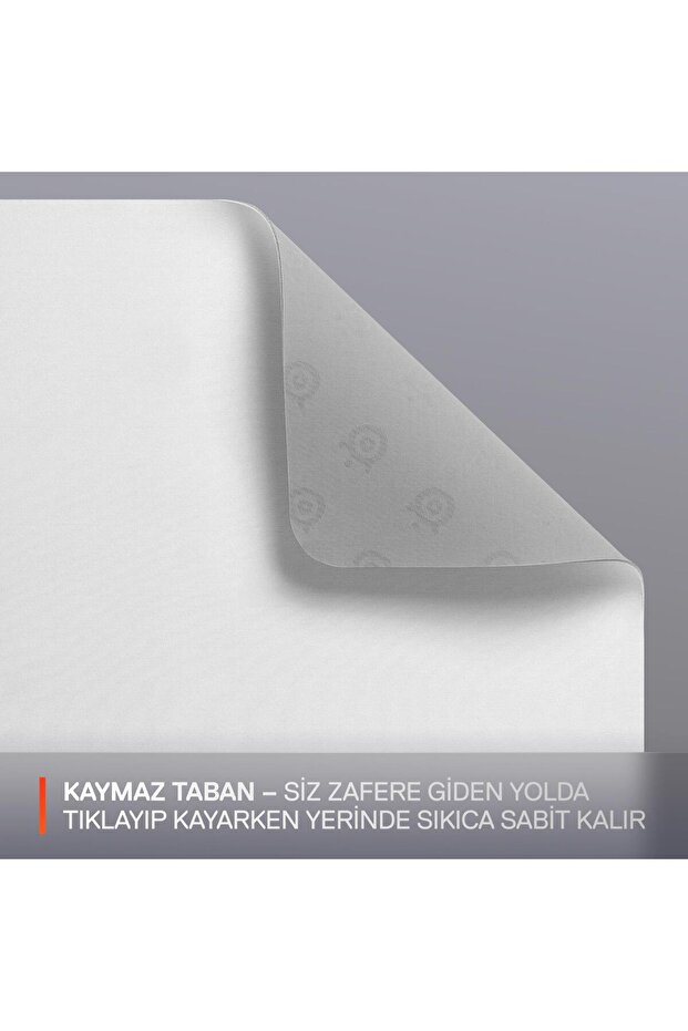 لوحة ماوس للألعاب QcK متوسطة الحجم - أبيض - 4