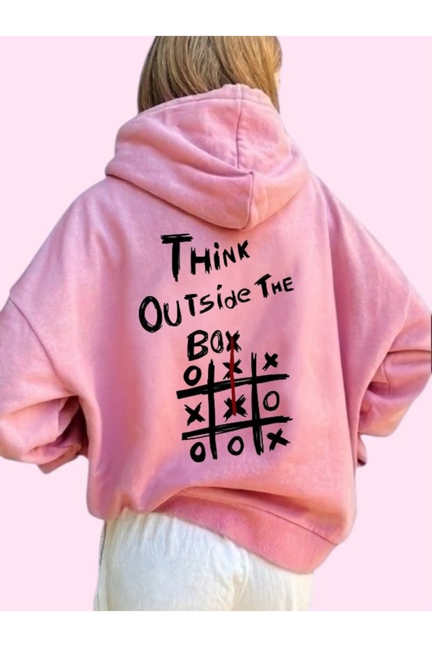 Unisex Box Colorful Custom Printed Cotton Oversize Hooded Sweatshirt