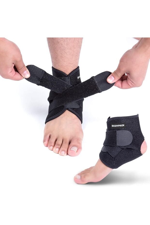 Ankle Support Brace Breathable Neoprene Sleeve Adjustable Wrap