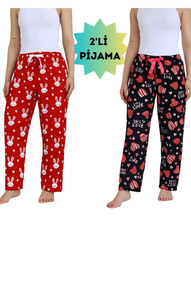 2-Piece Women's R.E.L.A.X F.I.T. Micro Suede Breathable Fabric Waist Elastic_Ribbed Pajama Set