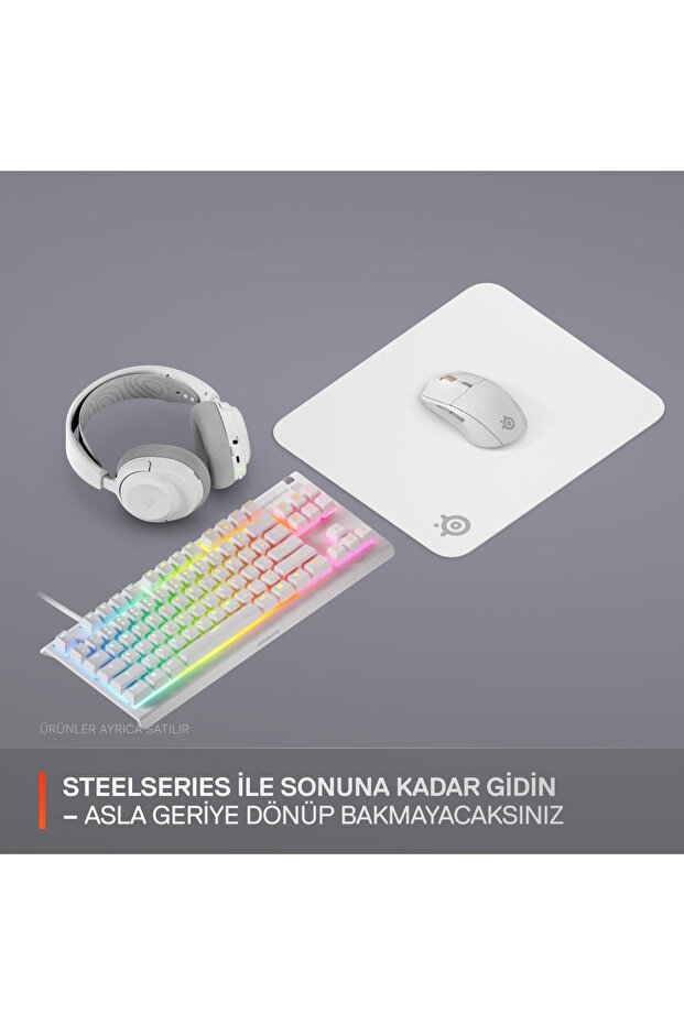 لوحة ماوس للألعاب QcK متوسطة الحجم - أبيض - 7