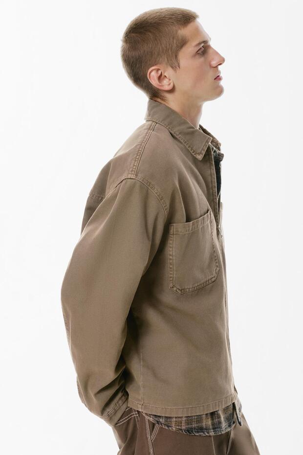 Fermuarlı Cepli Gömlek - 4