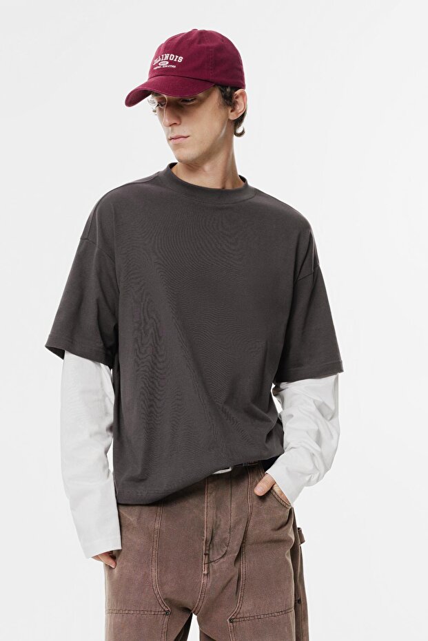 Çift katlı uzun kollu tişört - 2