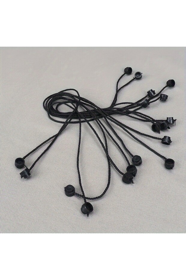 14226 5pcs Black Spider Silk Rope Connectors, 23.5cm Building Bricks Chain Building Block 14226 6314