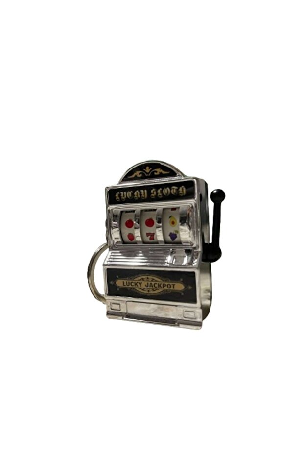 Slot Machine Keychain with Functional Manual Mechanism - 2