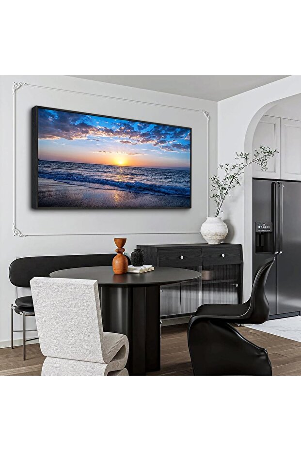 ALAYRA Large Outer Framed Boho Beach & Sea Wall Art 60x120 cm Home Decor