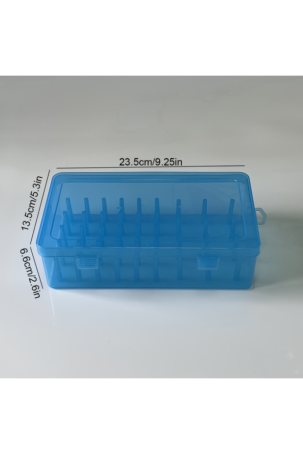 42ZXHLan 42 Spool Thread Storage Box - Durable Transparent PP Storage Box with Safety Lock, Suitable