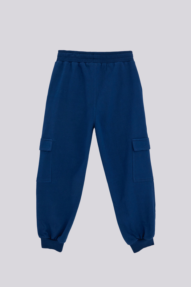 Boy Navy Blue Tracksuit Bottom - 6