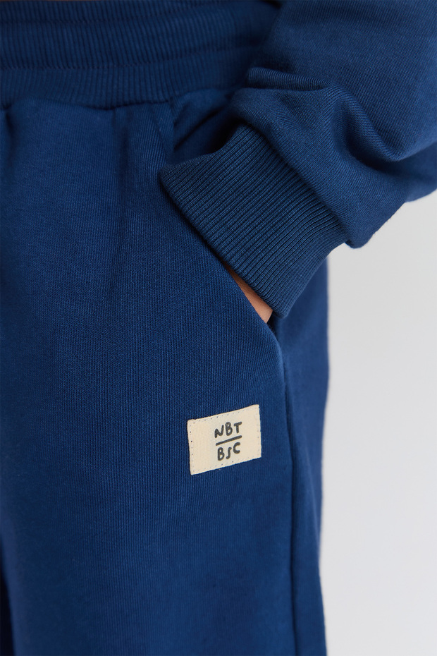 Boy Navy Blue Tracksuit Bottom - 3