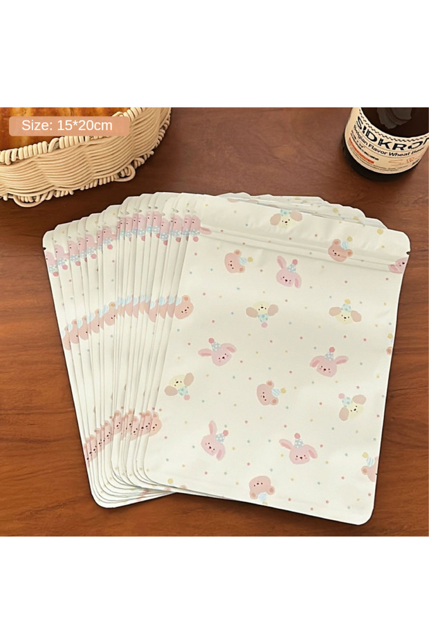 13x18cm Other D 20pcs 20 Pcs Cute Bear Self sealing Bag Packaging Bag Holiday Gift Packaging Sealed