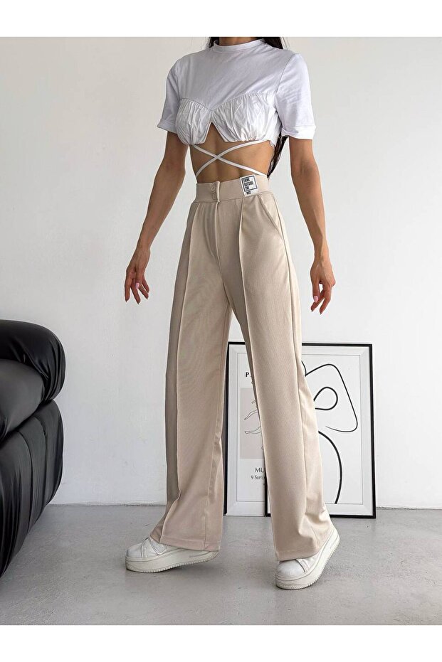 Kadın Palazo Pantolon - 1