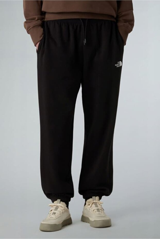 Men's Essential Relaxed Straight Sweatpants - Black