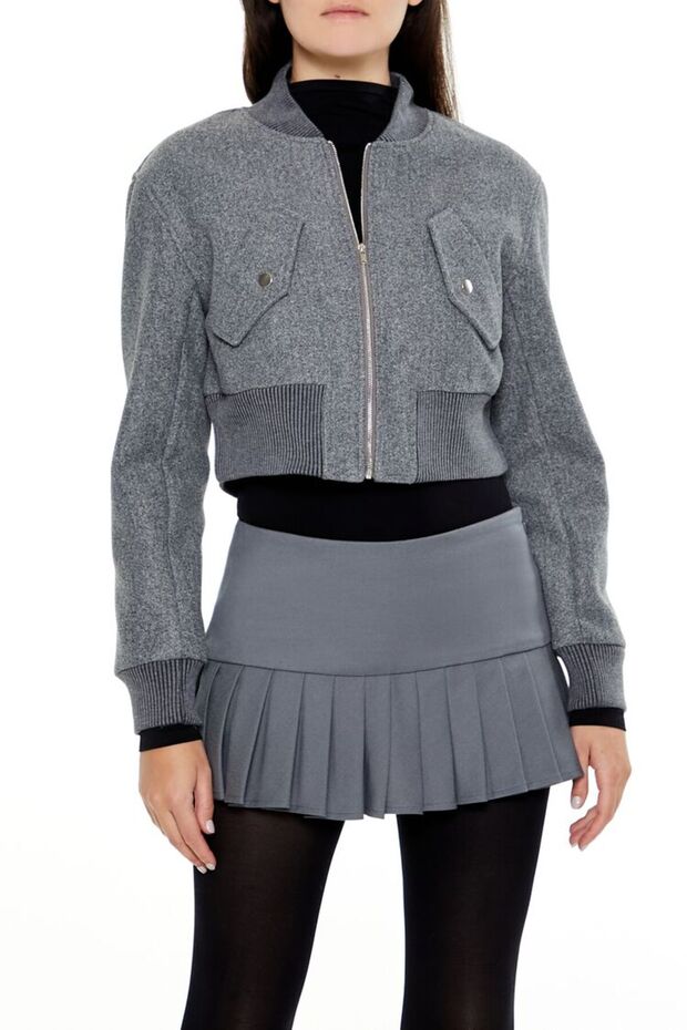 Fermuarlı Bomber Ceket - 2