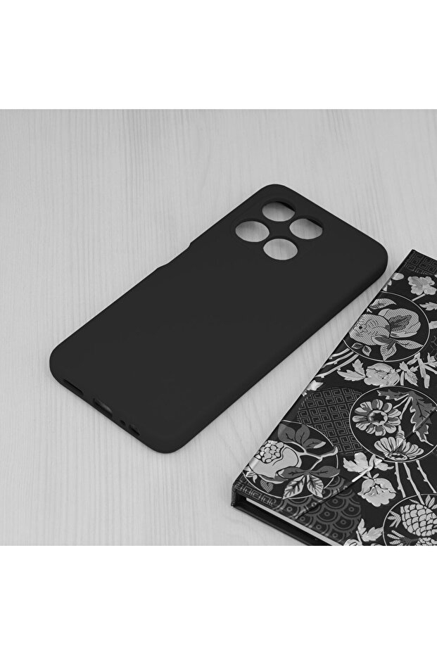 TPU silicone case for Honor X6a, Microfiber interior, Black - 4
