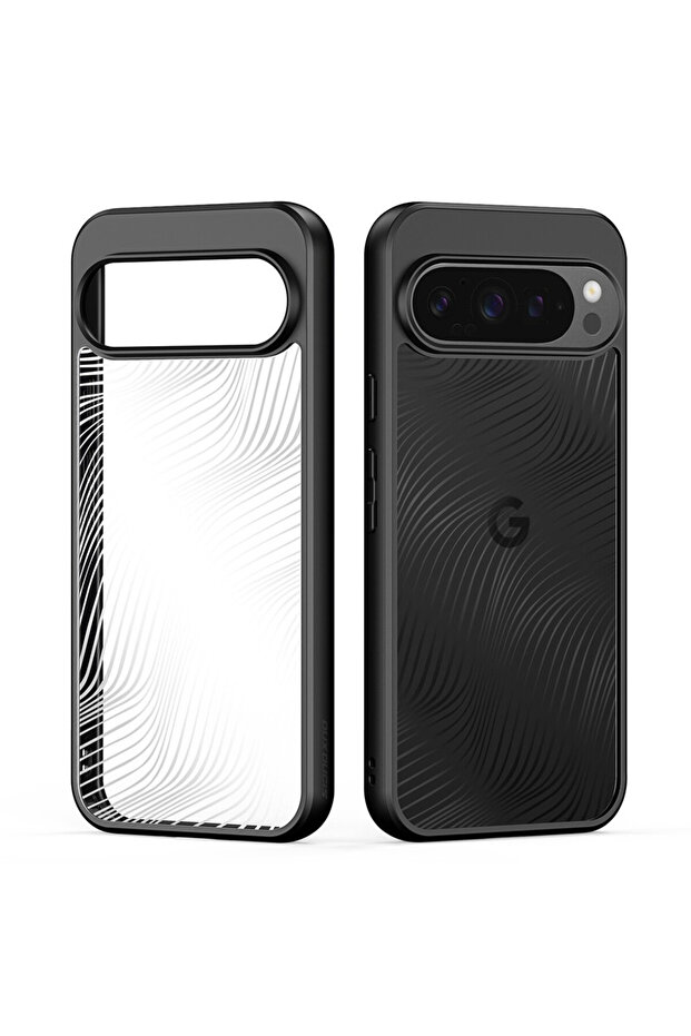 Wavy Bumper Case for Google Pixel 10 Pro XL, Transparent - 1
