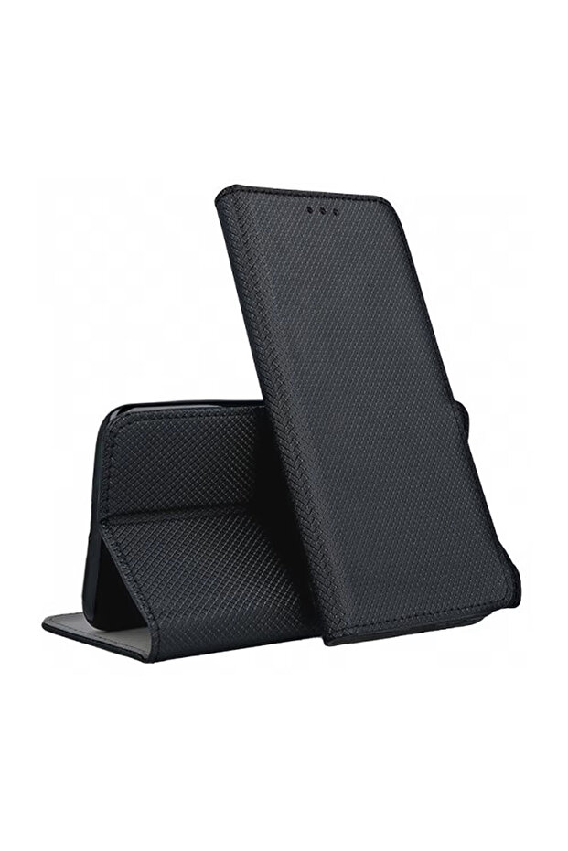 Flip Case for Apple iPhone 16, Texture Design, Black - 1