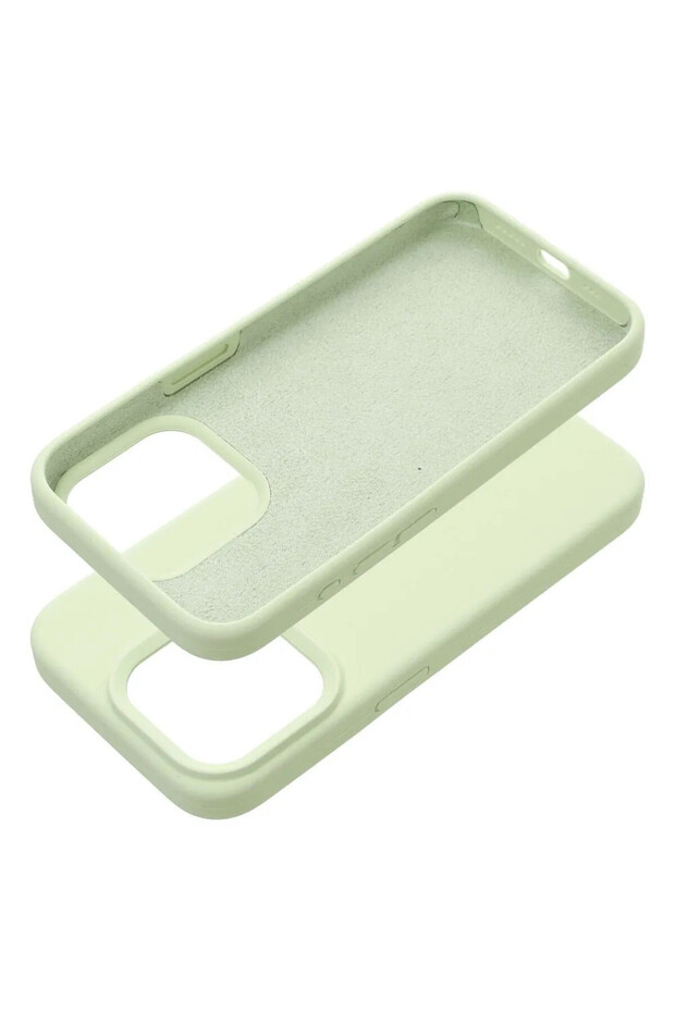 Case for Apple iPhone 16 Plus, Silicone, Microfiber, Light Green - 4