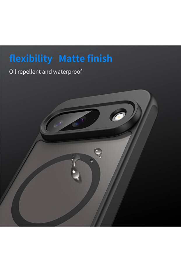 IcyAura Protective Case for Google Pixel 10 Pro, Shockproof, MagSafe Function, Black - 4