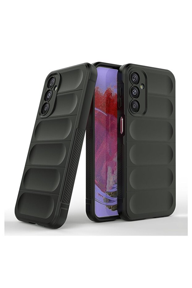 Buffer Case with Microfiber for Samsung Galaxy A16, Flexible TPU, Black - 1