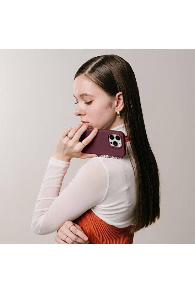 Smooth Silicone Microfiber Protective Case for Apple iPhone 16 Pro, Purple - 5