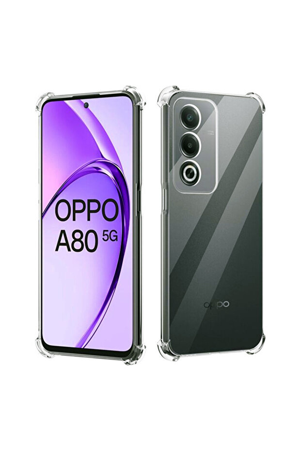 Husa Top-Grade AntiShock pentru Oppo A80, Transparent - 1