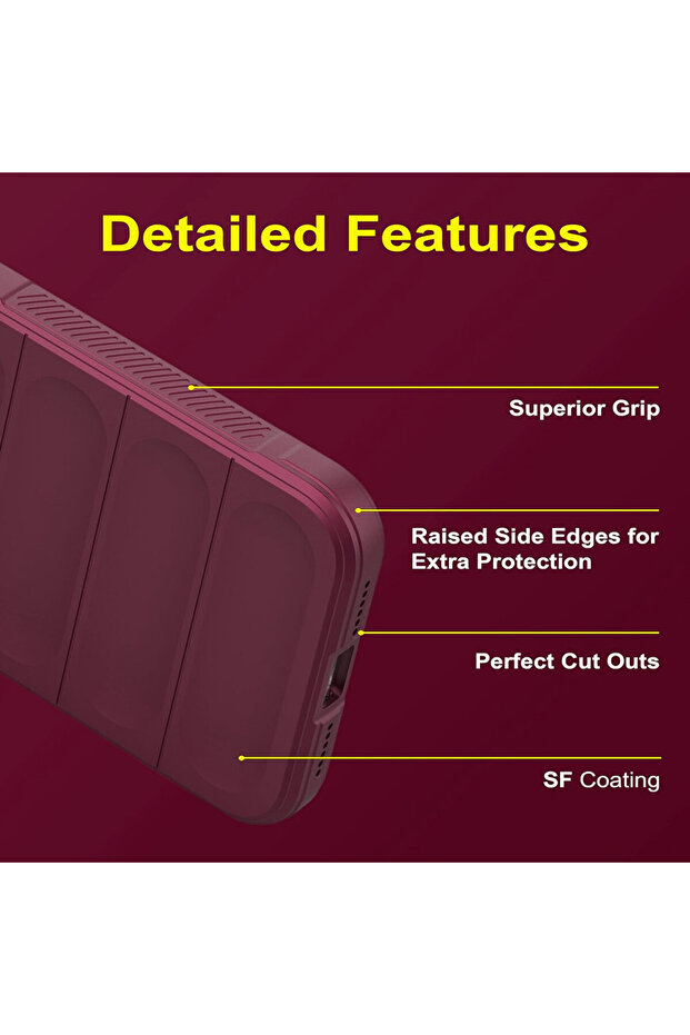 Buffer Case with Microfiber for OnePlus 13, Flexible TPU, Purple - 4