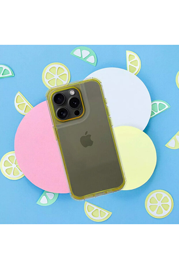 ArrayEX Lucid Case for Apple iPhone 16 Plus, AntiShock, Clear/Yellow - 5