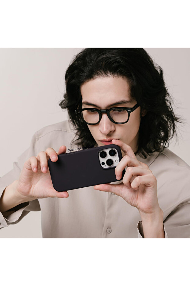 Smooth Silicone Microfiber Protective Case for Apple iPhone 16 Pro, Purple - 5