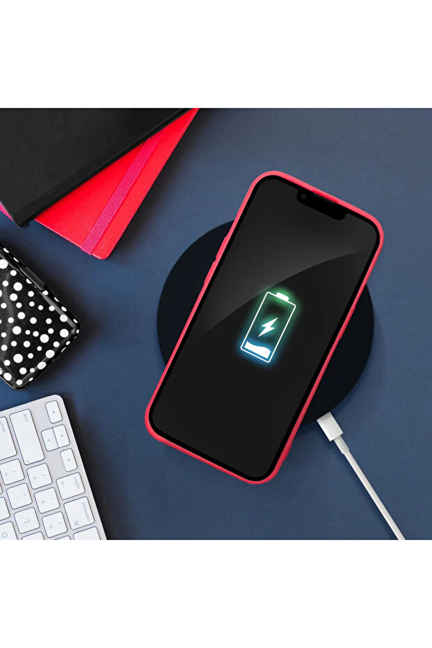 Case for Apple iPhone 16 Pro, Silicone, Microfiber, Peach - 6