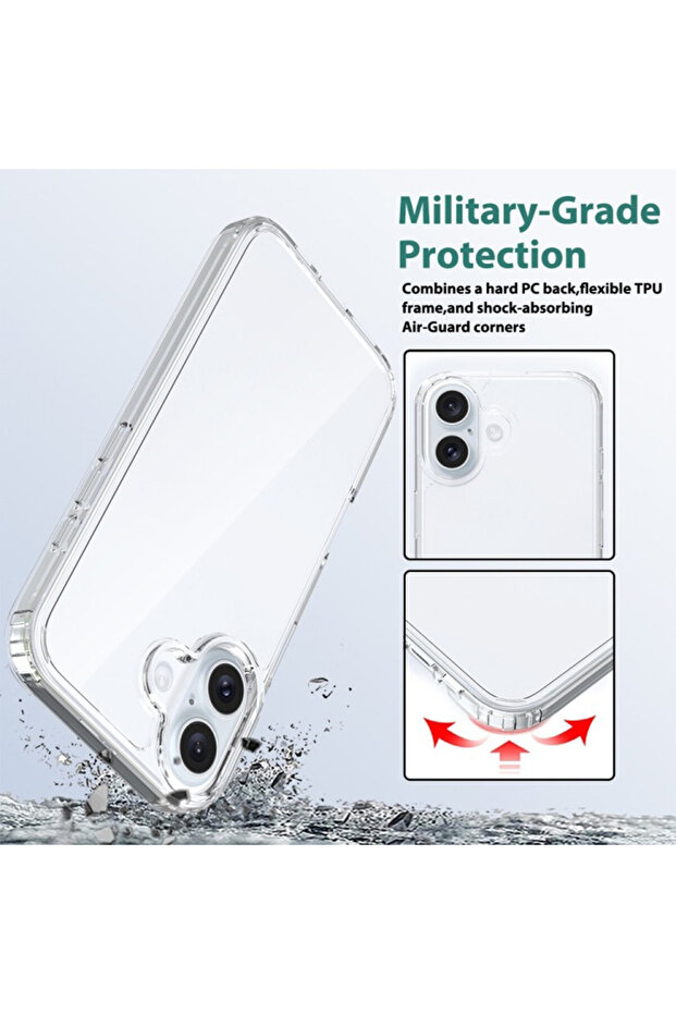 Husa de Silicon 2mm pentru Apple Iphone 16 Plus, Transparent - 5