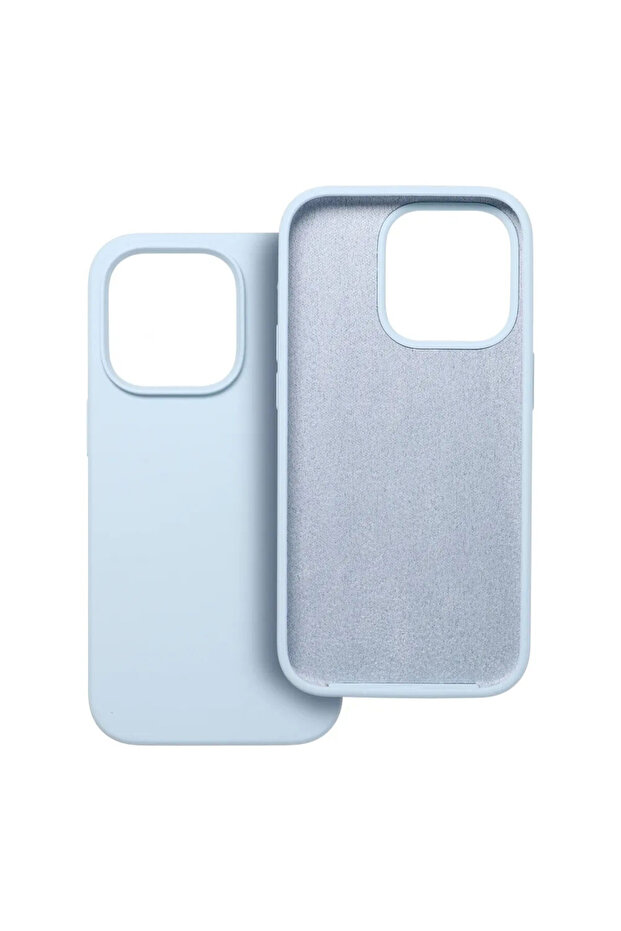 Case for Apple iPhone 16 Plus, Silicone, Microfiber, Light Blue - 2