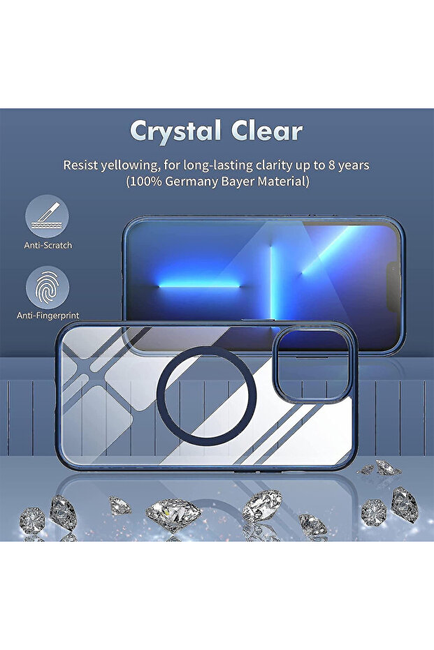 MagSafe Protective Case for Apple iPhone 16 Plus, ProCore Tech, Blue/Clear - 3