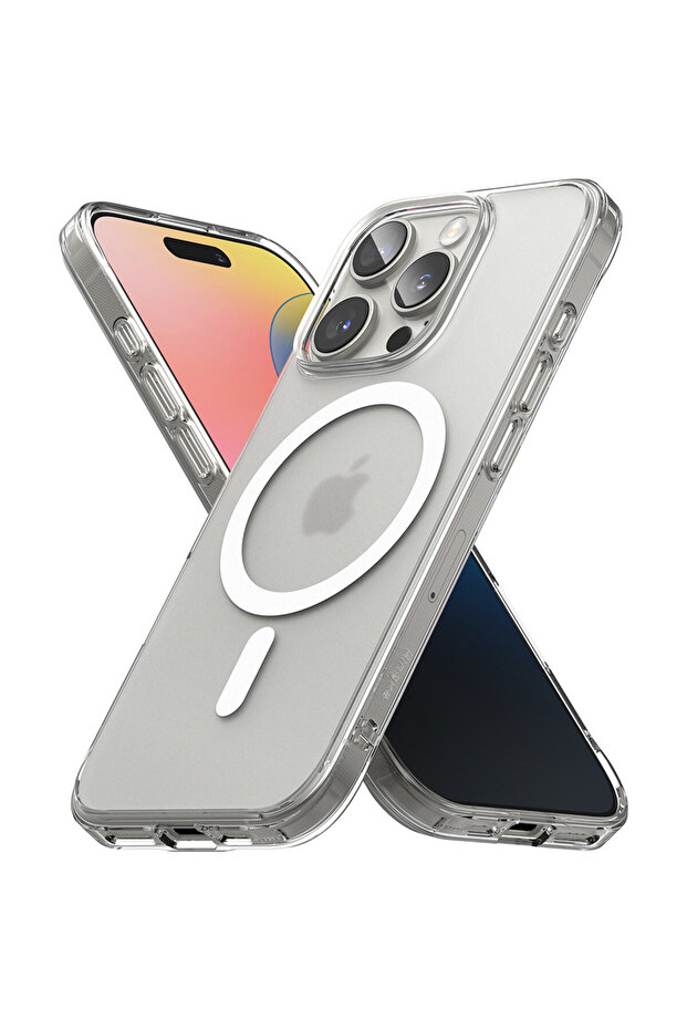 Subtle Matte Magnetic Case for Apple iPhone 16 Pro, Transparent - 4