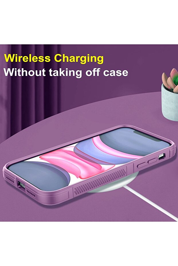 Buffer Case with Microfiber for OnePlus 13, Flexible TPU, Purple - 4