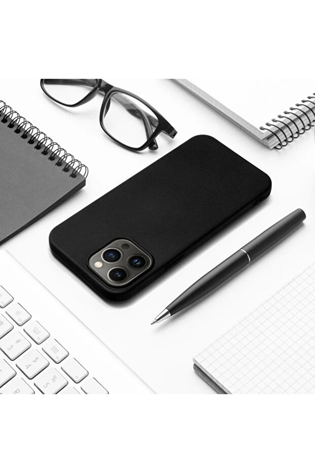 Case for Apple iPhone 16 Plus, Silicone, Microfiber, Black - 6