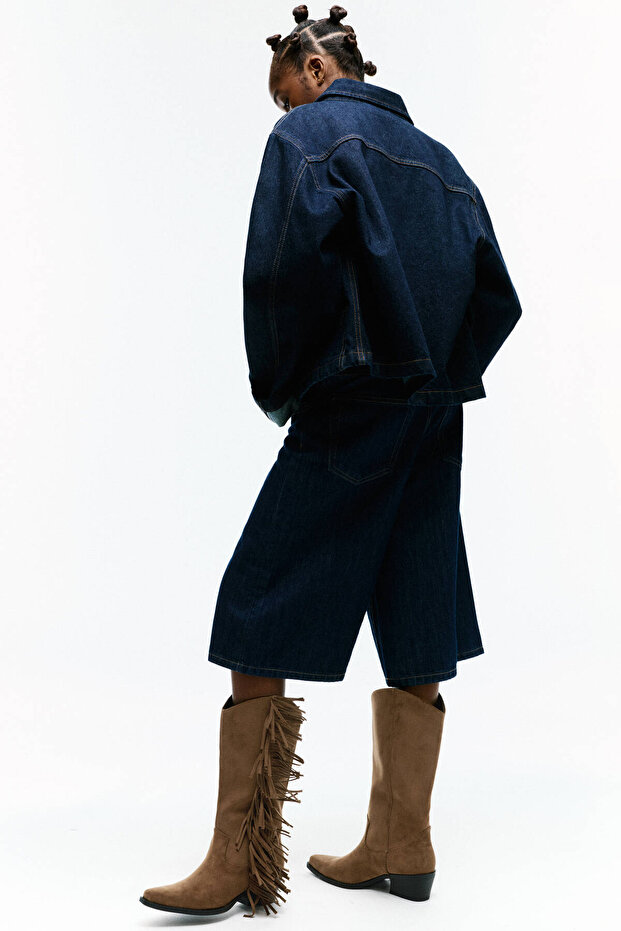 Püsküllü kovboy çizme - 1