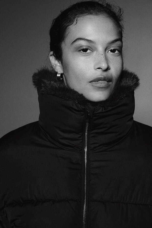 Oversize Pofuduk Ceket - 1