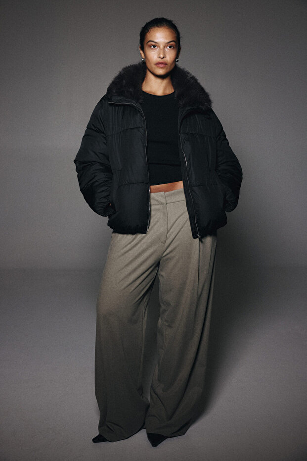 Oversize Pofuduk Ceket - 3