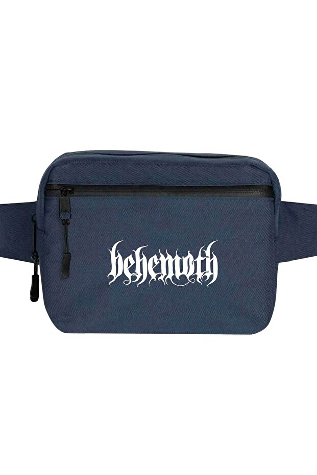 حقيبة خصر بشعار كلاسيكي من Behemoth باللون الأزرق الداكن