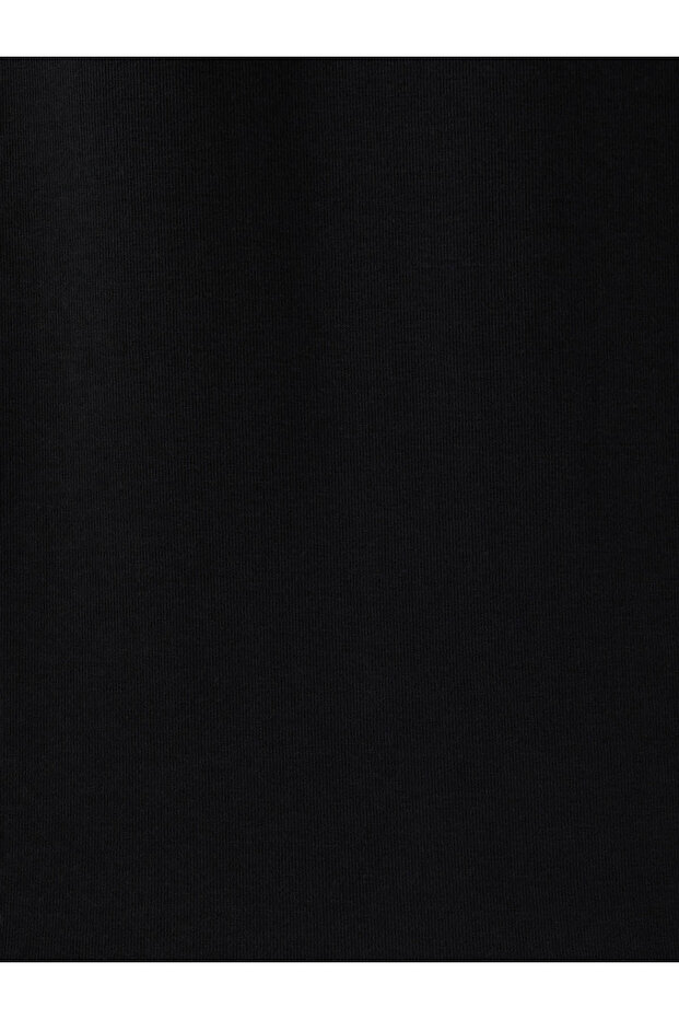 Regular Fit Siyah Erkek Sweatshirt Lf2041227 - 4