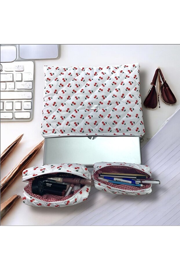 حقيبة ثلاثية بنمط الكرز - 1