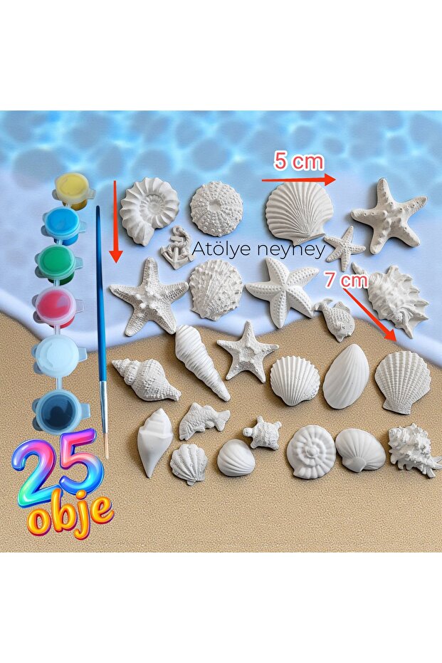 Taş boyama seti 25 parça - 2