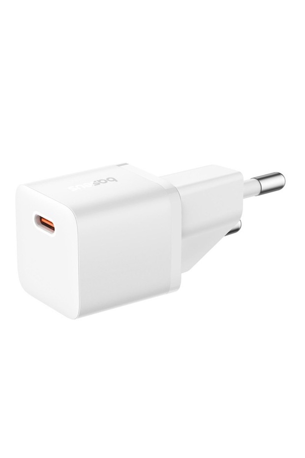 Încărcător GaN, Tip-C, 20W + Cablu de la Tip-C la Tip-C, 100W, 1m, D82, Policarbonat, - 2