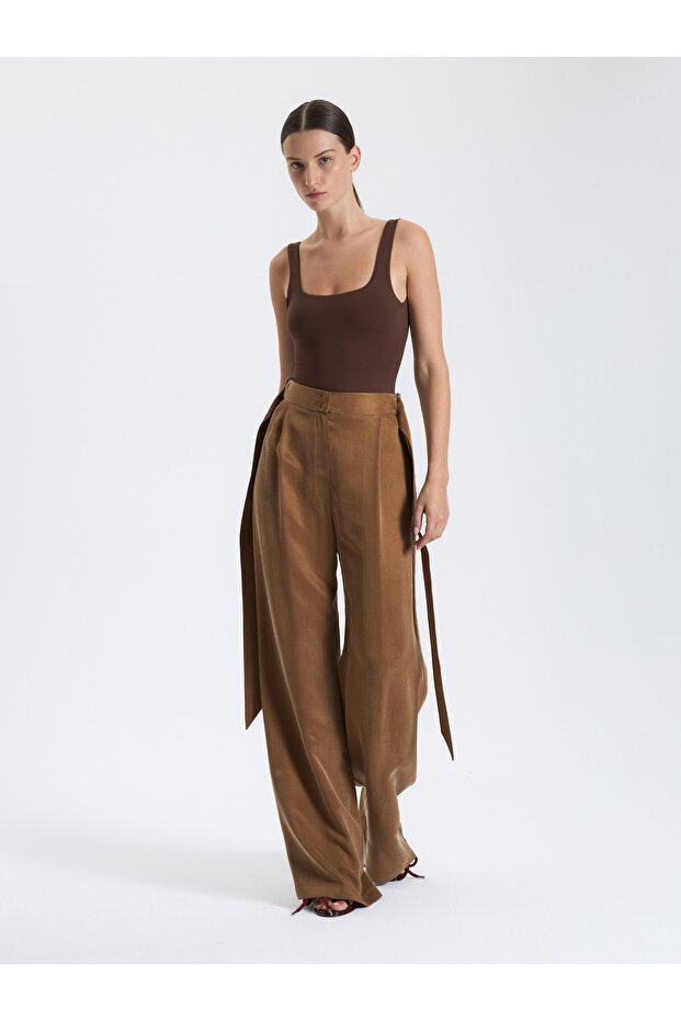 Karamel Palazzo Pantolon - 4