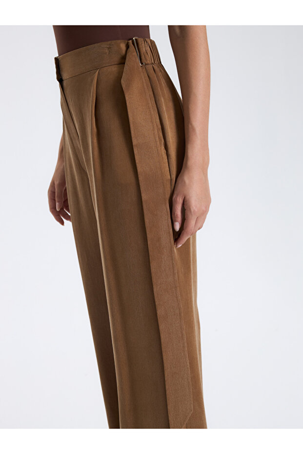 Karamel Palazzo Pantolon - 5