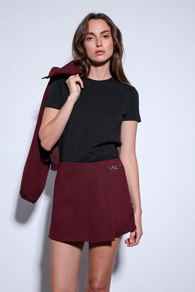 Siyah Basic Kadın T-Shirt - 3