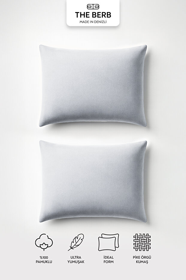 | Set of 2 Lacoste Knitted Pillowcases | 100% Cotton | 50 X 70 | With Zipper
