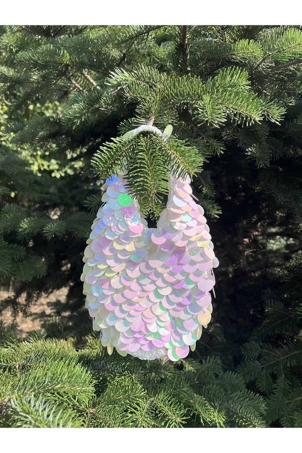 Beyaz File Pullu Çanta - 1