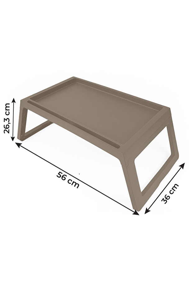 Multi-Purpose Folding Coffee Table “Toprak” Tablet - Computer Table Overbed Breakfast Table - 5